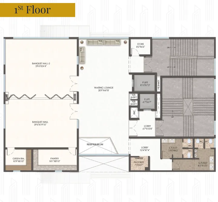 First floor plan for Hallmark Altus
