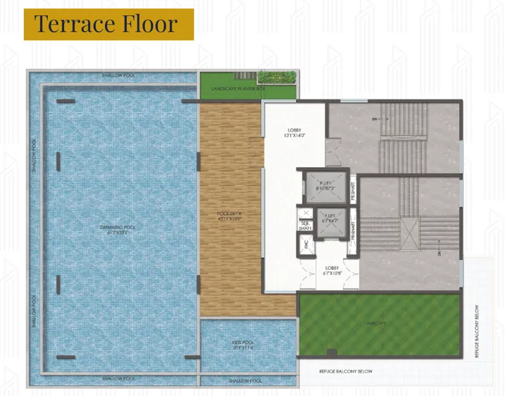 Terrace floor plan for Hallmark Altus